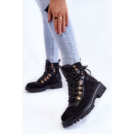 Women's Black Warm Boots Lace-up Jesse 2
