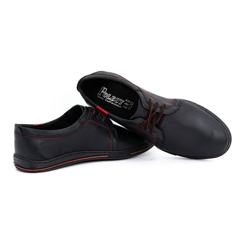 Polbut Leather shoes for men 343 black 3