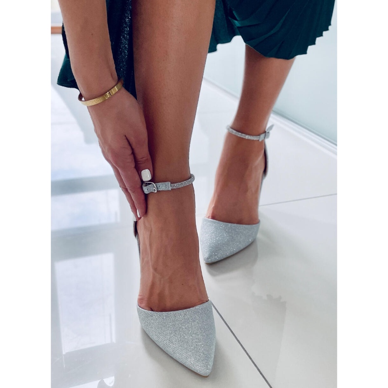 PA1 Formal pumps on the Orchid Silver post grey 1