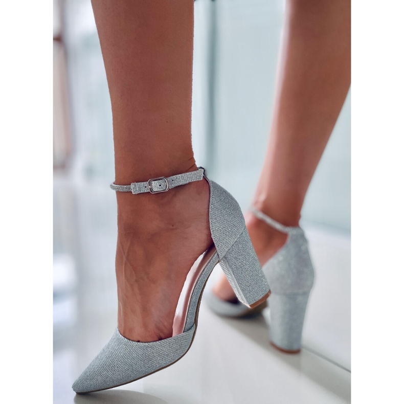 PA1 Formal pumps on the Orchid Silver post grey 2