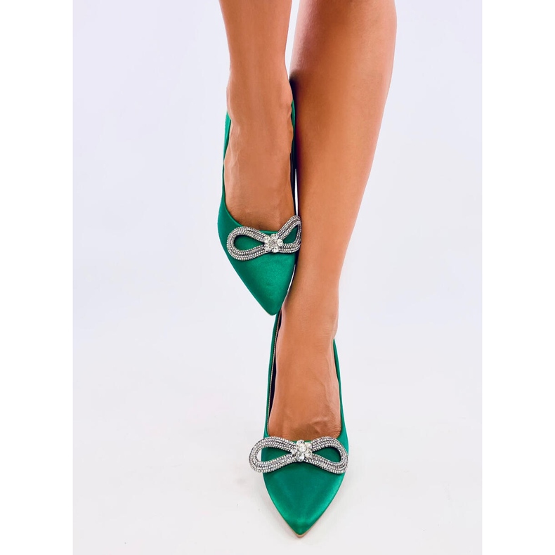 Elegant heels with Sugar Green stones 2