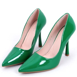 PA1 Anika Grass lacquered women's high heels green 1
