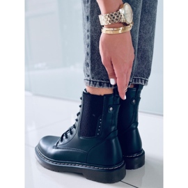 Hirst Black Matt bovver boots 1