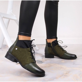 Green Jezzi insulated women's slip on boots 5
