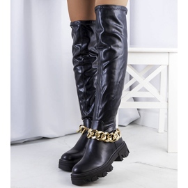 PA1 Black boots on a high Zarate sole 1 PA1 Black boots on a high Zarate sole 1