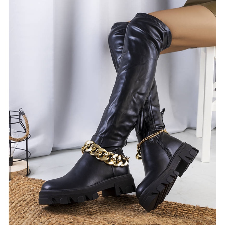 PA1 Black boots on a high Zarate sole 2 PA1 Black boots on a high Zarate sole 2