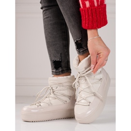 Women's light beige shelovet snow boots 1 Women's light beige shelovet snow boots 1