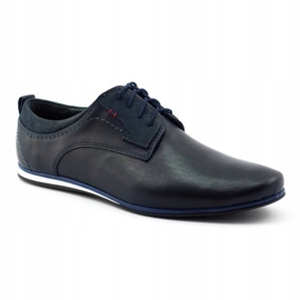Olivier Men's leather shoes 731 navy blue 1 Olivier Men's leather shoes 731 navy blue 1