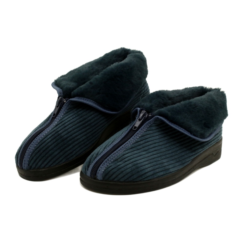 Insulated women's slippers adanex 27833-fbp7su navy blue 4