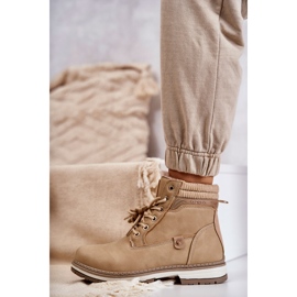 PE1 Women's Warm Boots Trappers Dark Beige Liv 3
