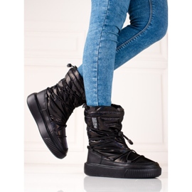 Women's black snow boots Big Star KK274193 2 Women's black snow boots Big Star KK274193 2