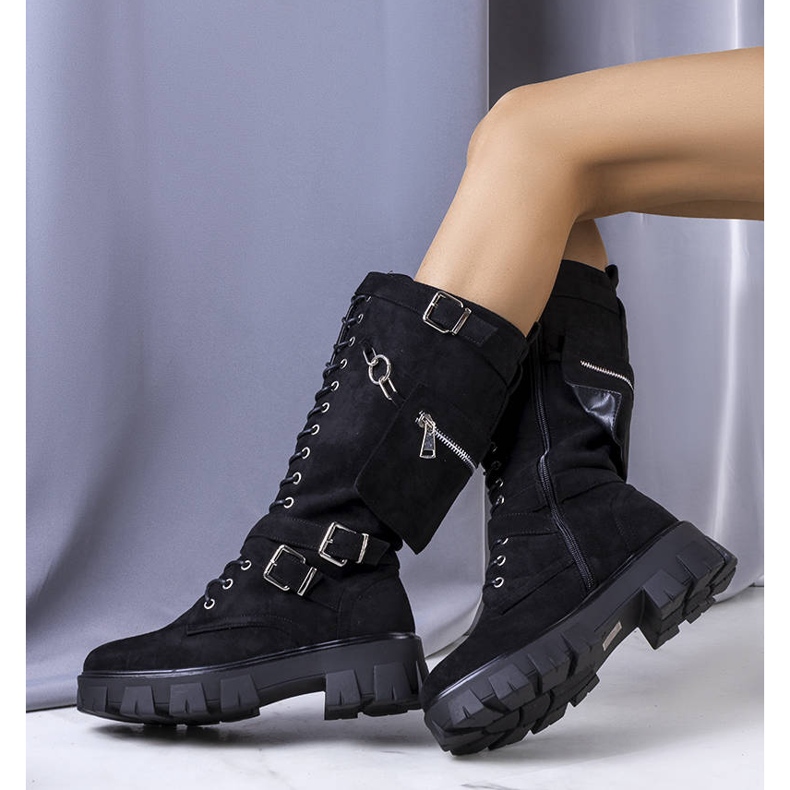 PA1 Black warm boots with a Sedin sachet 1