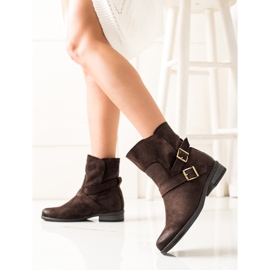 W. Potocki Potocki slip-on suede boots brown 1