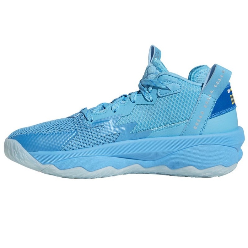 Adidas Dame 8 Jr GW8998 basketball shoe blue blue 1 Adidas Dame 8 Jr GW8998 basketball shoe blue blue 1