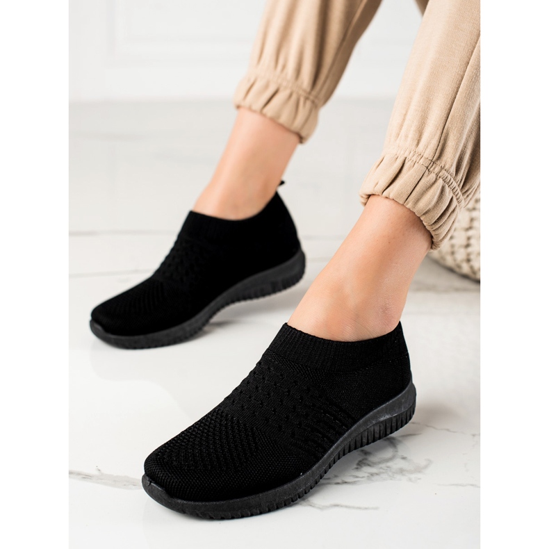 W. Potocki Potocki Slip-On Sports Shoes black 1