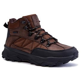 Men's Warm Trekking Shoes Cross Jeans KK1R4019C Dark brown 1