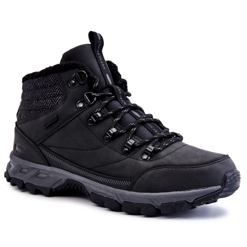 Men's Warm Boots Trekking Shoes Cross Jeans KK1R4022C Black 1 Men's Warm Boots Trekking Shoes Cross Jeans KK1R4022C Black 1