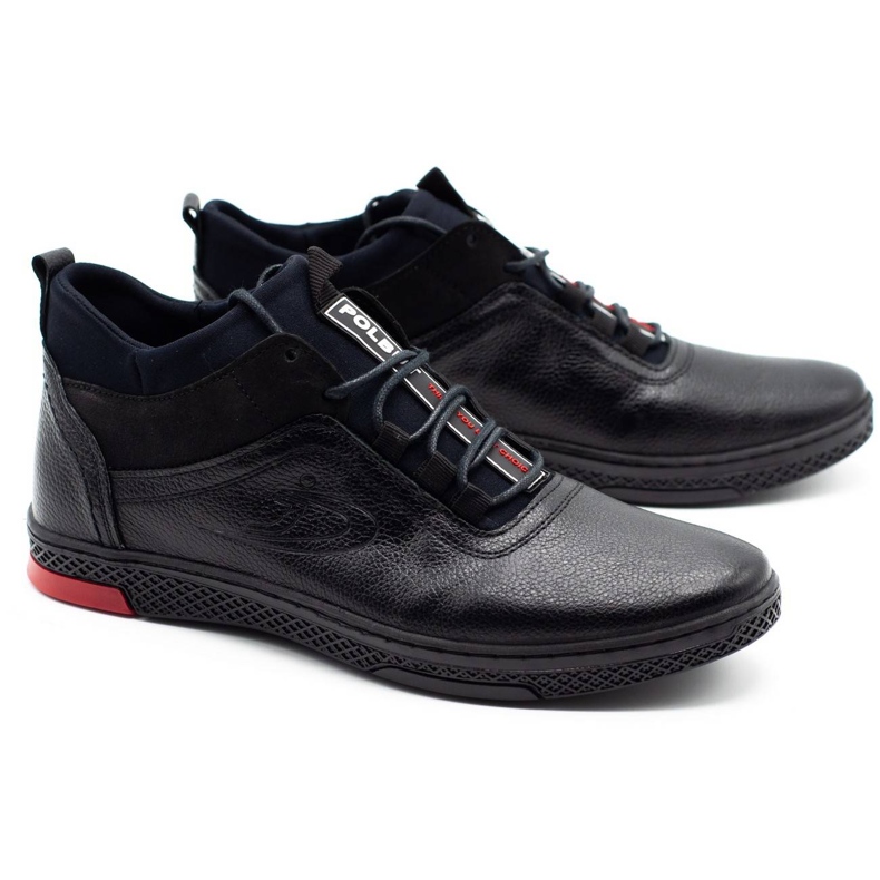 Polbut Men's winter shoes K27F black fleece 2 Polbut Men's winter shoes K27F black fleece 2