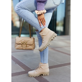 S.Barski Suede Trapper Ankle Boots, Light Beige 2