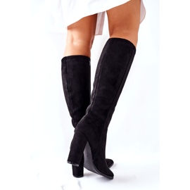 PS1 Women's Boots On Heel Warm Black Finner 3