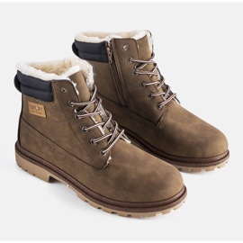 PA1 North brown men's insulated hiking boots 1
