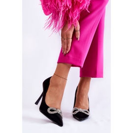 PS1 Elegant Black Alyssa Stilettos With A Bow 2