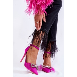 PS1 Elegant Pumps On A Pin With A Bow Fuchsia Hettie pink 1