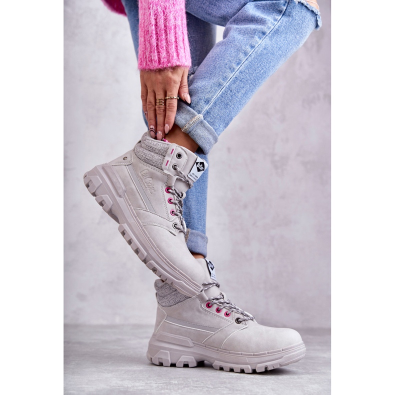 Women's Warm Boots Lee Cooper LCJ-22-01-1373 Gray grey 1