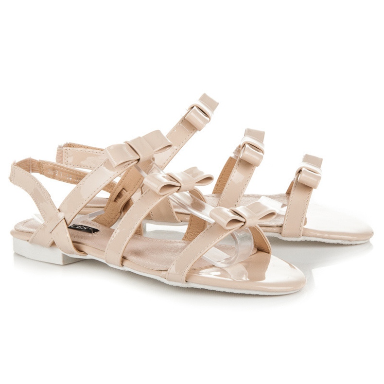 Vices Lacquered Sandals With Bows brown 1