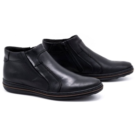 Polbut Men's winter leather boots 381F black 2 Polbut Men's winter leather boots 381F black 2