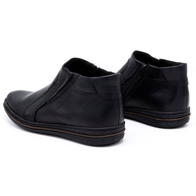 Polbut Men's winter leather boots 381F black 4 Polbut Men's winter leather boots 381F black 4