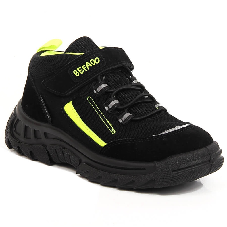 Children's waterproof high trekking shoes black Befado 515X004 1