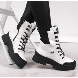 Women's white waterproof leather boots Rieker Revolution W0374-80 black 1 Women's white waterproof leather boots Rieker Revolution W0374-80 black 1