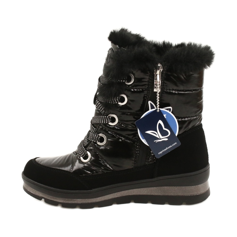 Women's black snow boots with Caprice membrane 9-26226-29 019 2 Women's black snow boots with Caprice membrane 9-26226-29 019 2