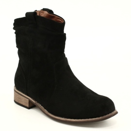 Evento Black suede boots Jezzi 20BT35-3046 3 Evento Black suede boots Jezzi 20BT35-3046 3