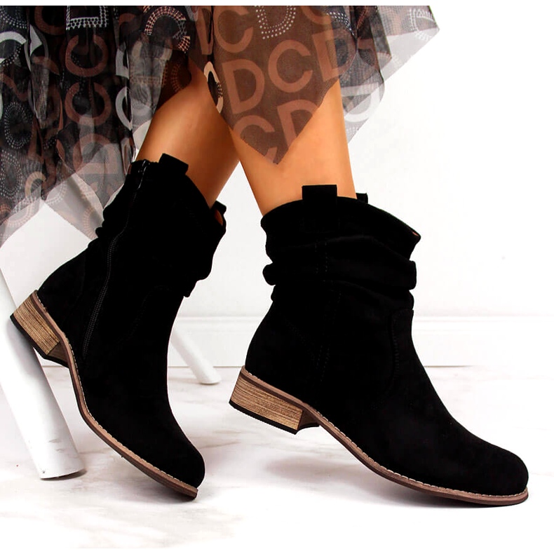 Evento Black suede boots Jezzi 20BT35-3046 1