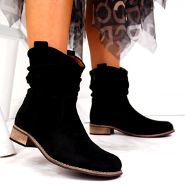 Evento Black suede boots Jezzi 20BT35-3046 2