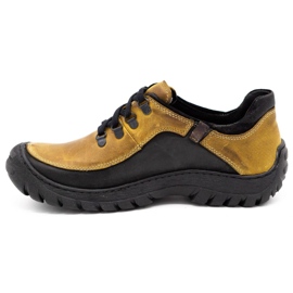 KOMODO Men's trekking shoes leather 917K yellow 1