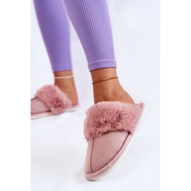 Women's Warm Slippers With Fur Light pink Franco 2 Women's Warm Slippers With Fur Light pink Franco 2