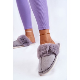 Women's Warm Slippers With Fur Franco Gray grey 2