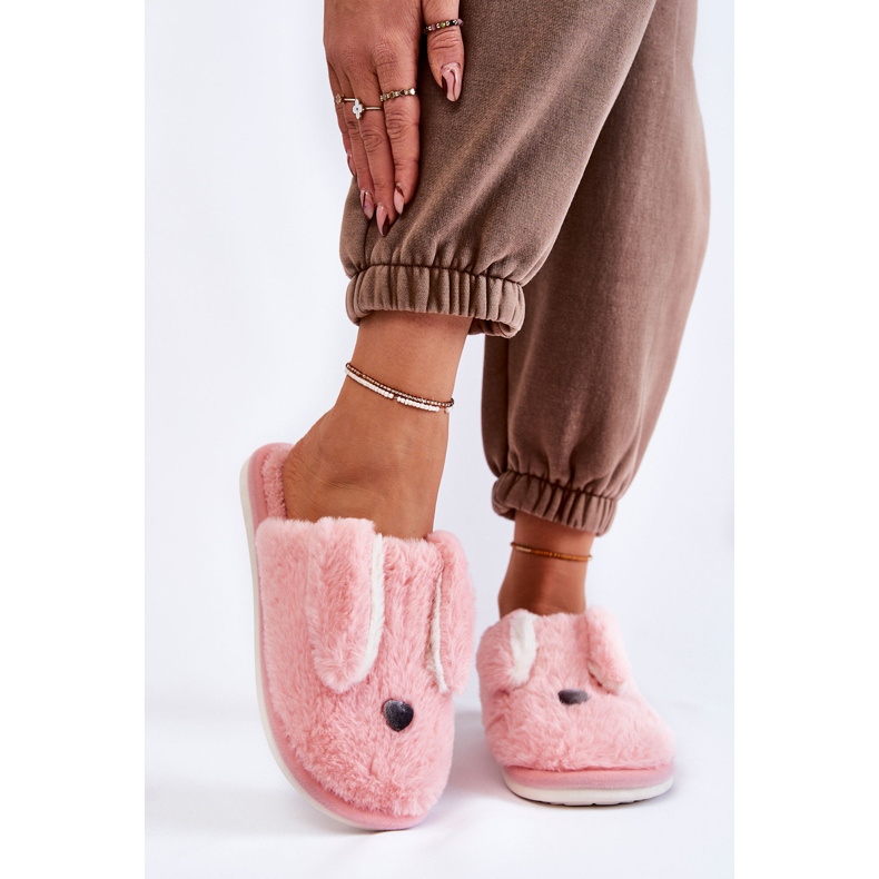 Women's Fur Slippers Light Pink Remmi 1
