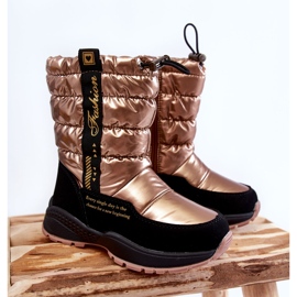 Children's Wool Warm Snow Boots On Golden Delhi Slider 1