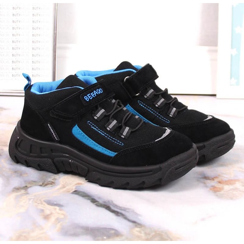 Befado Jr BEF37A waterproof high trekking shoes black 2