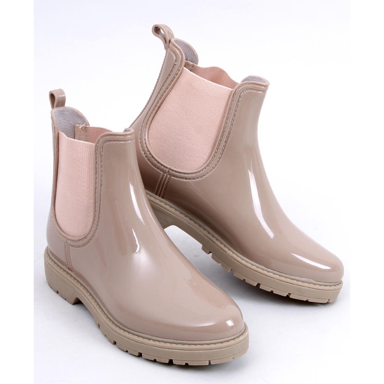 Women's galoshes short Jodhpur boots Essence Beige 1