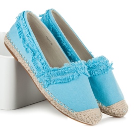 Vices Blue Espadrilles With Fringes 1