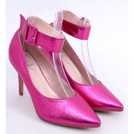 Metallic Claire Fushia stilettos pink 2