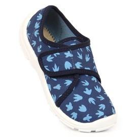 Befado Jr BEF39 velcro slippers for kindergarten blue 1