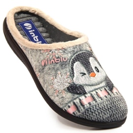 Comfortable warm home slippers Inblu W ARC25 grey 1