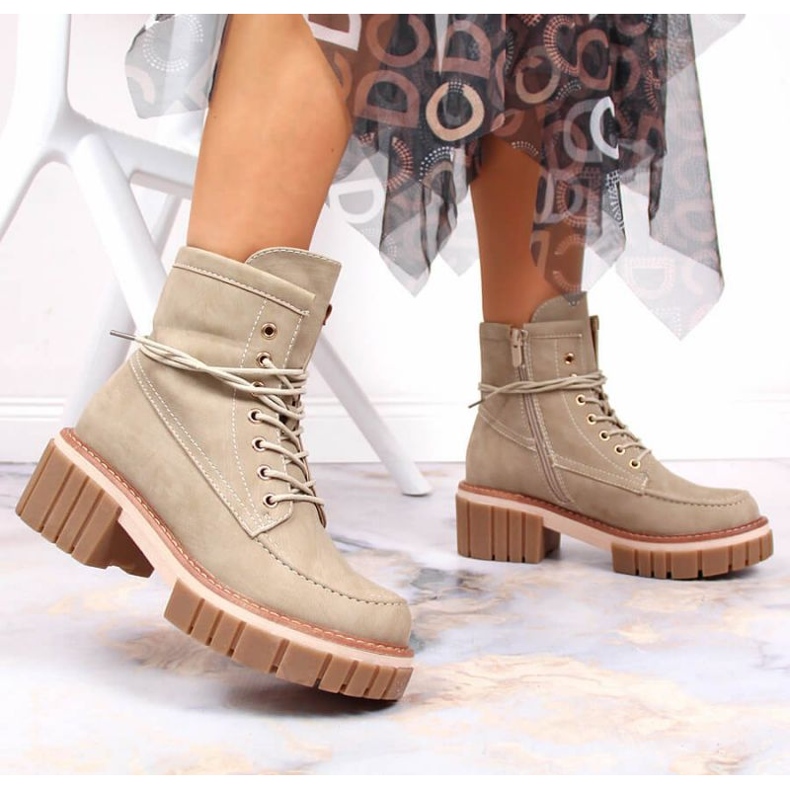 Workers insulated boots Jezzi W JEZ366 beige 1