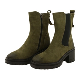 Vinceza Women's Suede Ankle Boots, Green 2 Vinceza Women's Suede Ankle Boots, Green 2